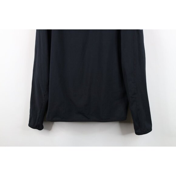 Mammut Mens Medium Spell Out Trekking Snow Half Zip Pullover Jacket Top Black - Picture 3 of 16